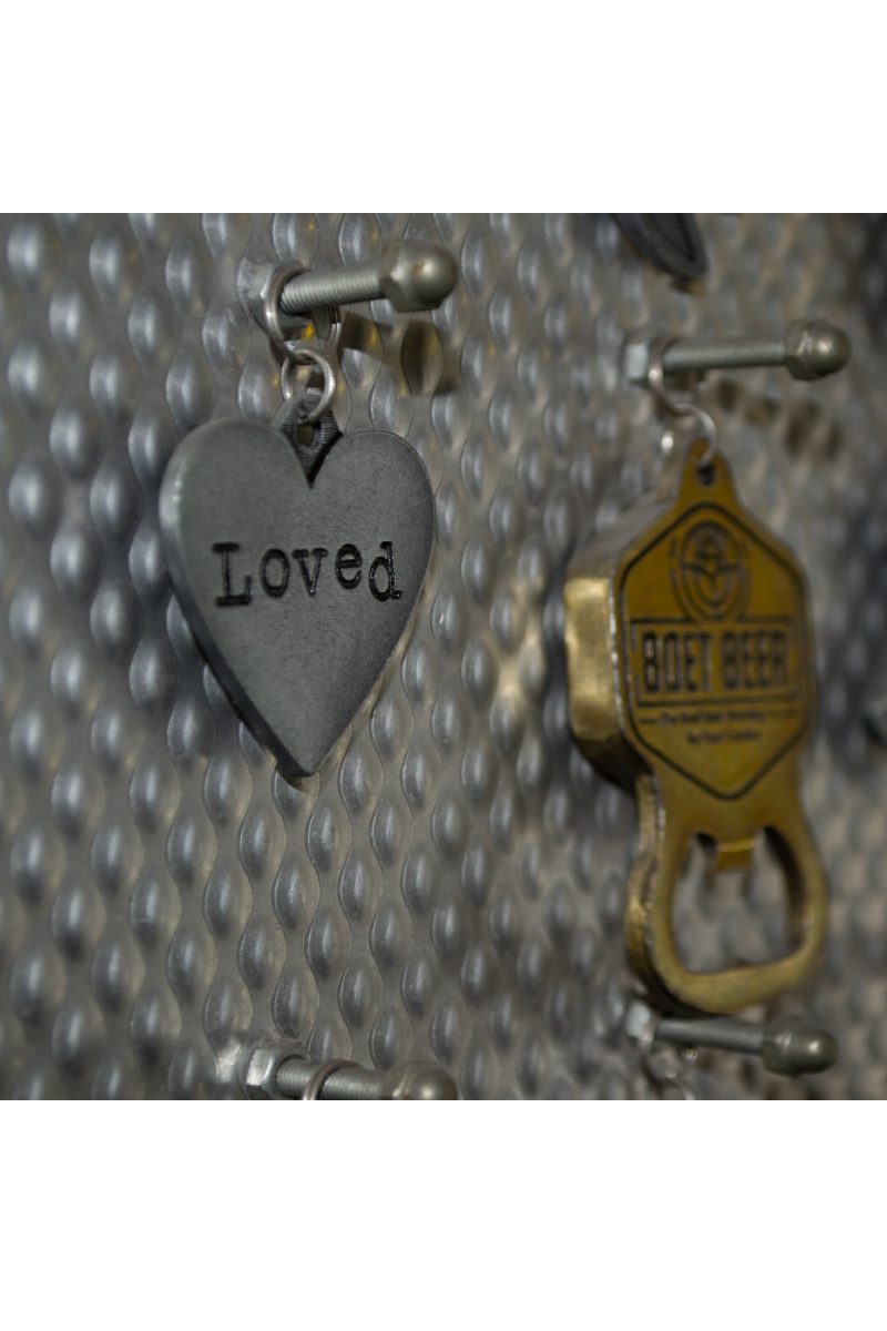 Custom Loved Heart Key Ring