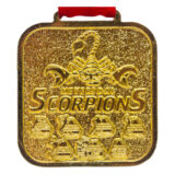 Custom Scorpions Medal (Hard To See Details in Bright Brass)